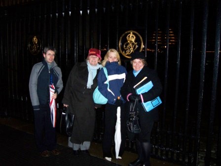 Outside Tower of London on a Cold and Rainy Night Outside Tower of London on a Cold and Rainy Night