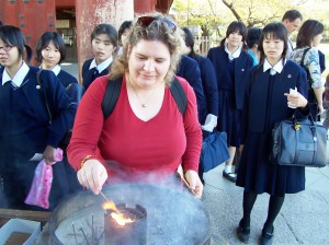 Cleansing at a Nara Temple, Japan, Nov. 2004