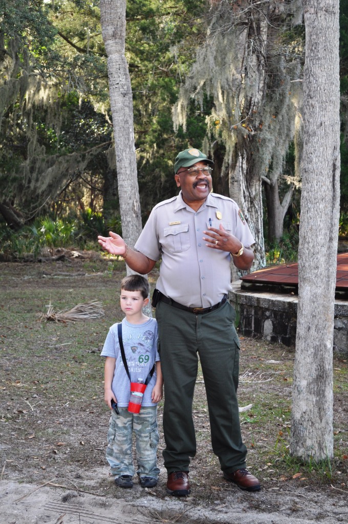 National Park Service Ranger on Cumberland Island National Seashore, Georgia National Park Service Ranger on Cumberland Island National Seashore, Georgia