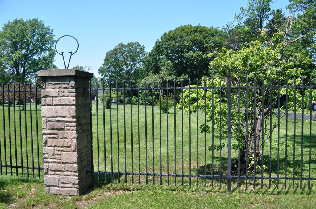 Fence with an Ice Cream Cone On Top