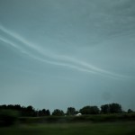 Storm Seen While Driving N.Y. State Thruway I-90 South Near Dunkirk