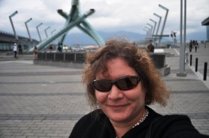 Self Portrait in Front of the 2010 Winter Olympics Cauldron, Vancouver, B.C.