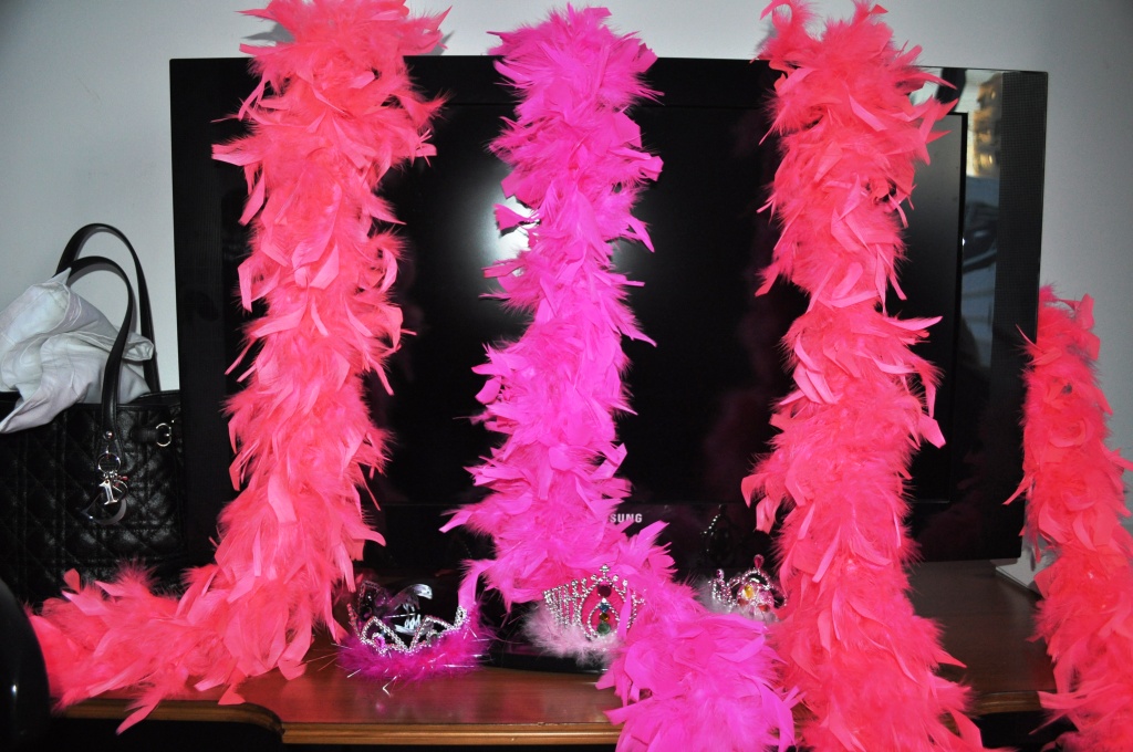 Wine Sisters Wore Pink Feather Boas - They're After My Heart! Wine Sisters Wore Pink Feather Boas - They're After My Heart!