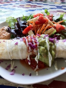 Sweet Bean Burrito from Peg's Cantina, Gulfport, Fla. Sweet Bean Burrito from Peg's Cantina, Gulfport, Fla.