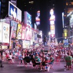 Times Square on a Sunday at Midnight, New York City Times Square on a Sunday at Midnight, New York City