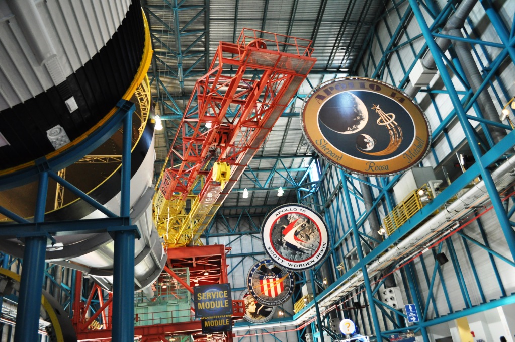 Wowed Inside Saturn V Building, Kennedy Space Center, Florida Wowed Inside Saturn V Building, Kennedy Space Center, Florida