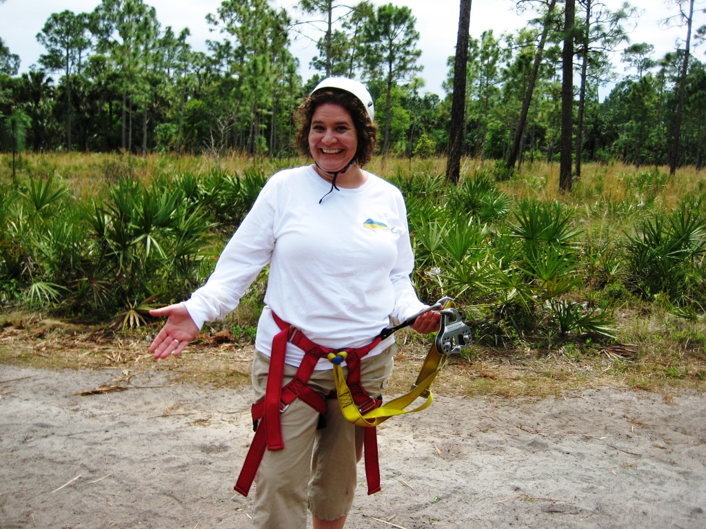 About to Try the Zipline Safari at Forever Florida, March 2009 About to Try the Zipline Safari at Forever Florida, March 2009