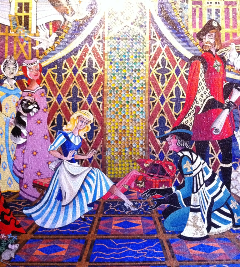Gorgeous Mosaic in Cinderella's Castle, Magic Kingdom, Walt Disney World Resort, Fla. Gorgeous Mosaic in Cinderella's Castle, Magic Kingdom, Walt Disney World Resort, Fla.