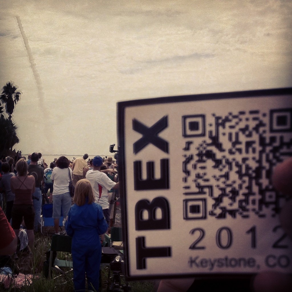 My TBEX 2012 Sticker at the Final Space Shuttle Launch (STS-135), July 8, 2011
