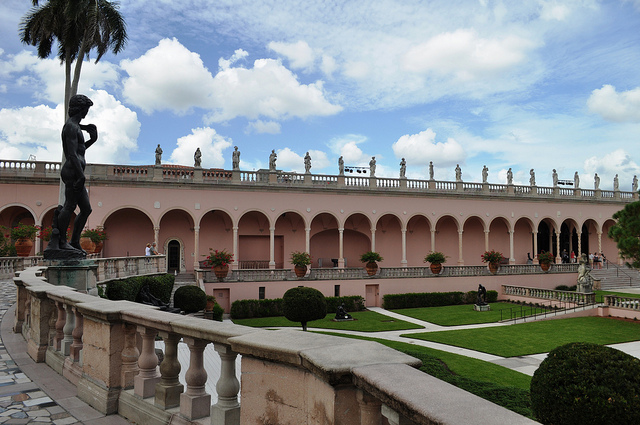 Courtyard of the Ringling Museum, Sarasota, Fla. Courtyard of the Ringling Museum, Sarasota, Fla.